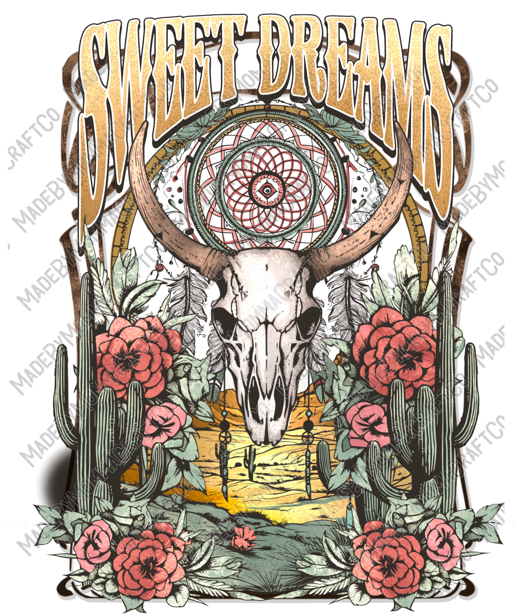 Sweet Dreams Western - Cheat Clear Waterslide™ or White Cast Sticker