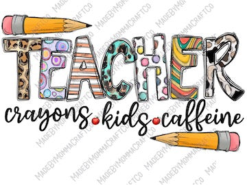 Teacher - Cheat Clear Waterslide™ or White Cast Sticker