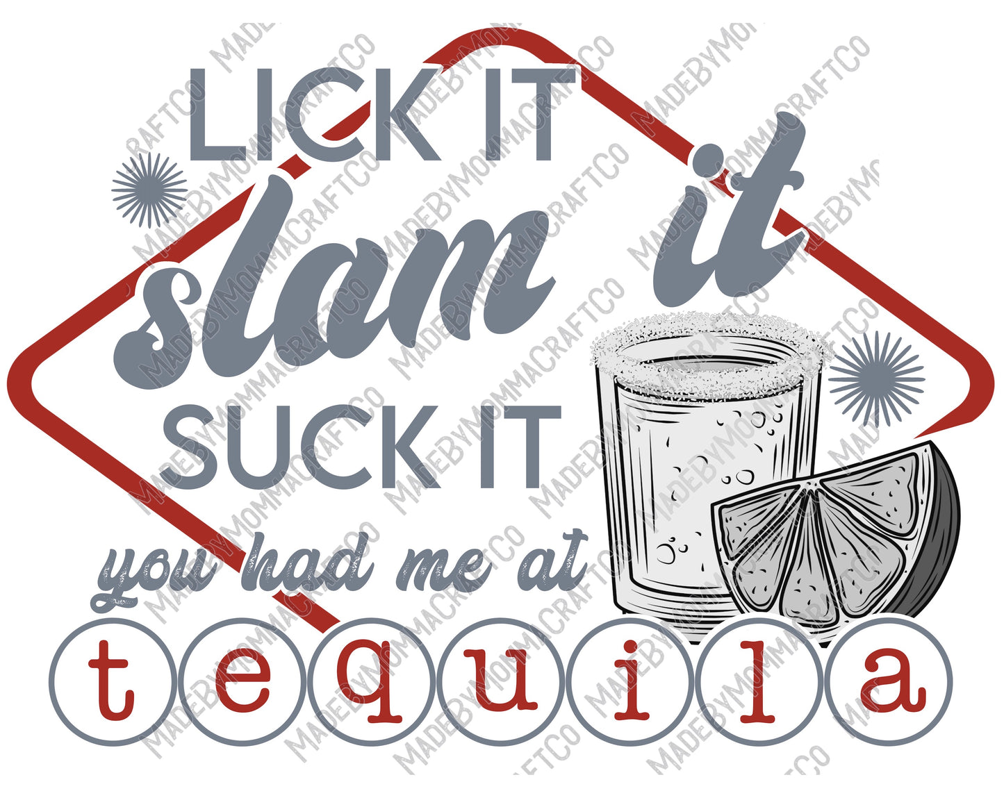 Tequila Retro - Country Western - Cheat Clear Waterslide™ or White Cast Sticker