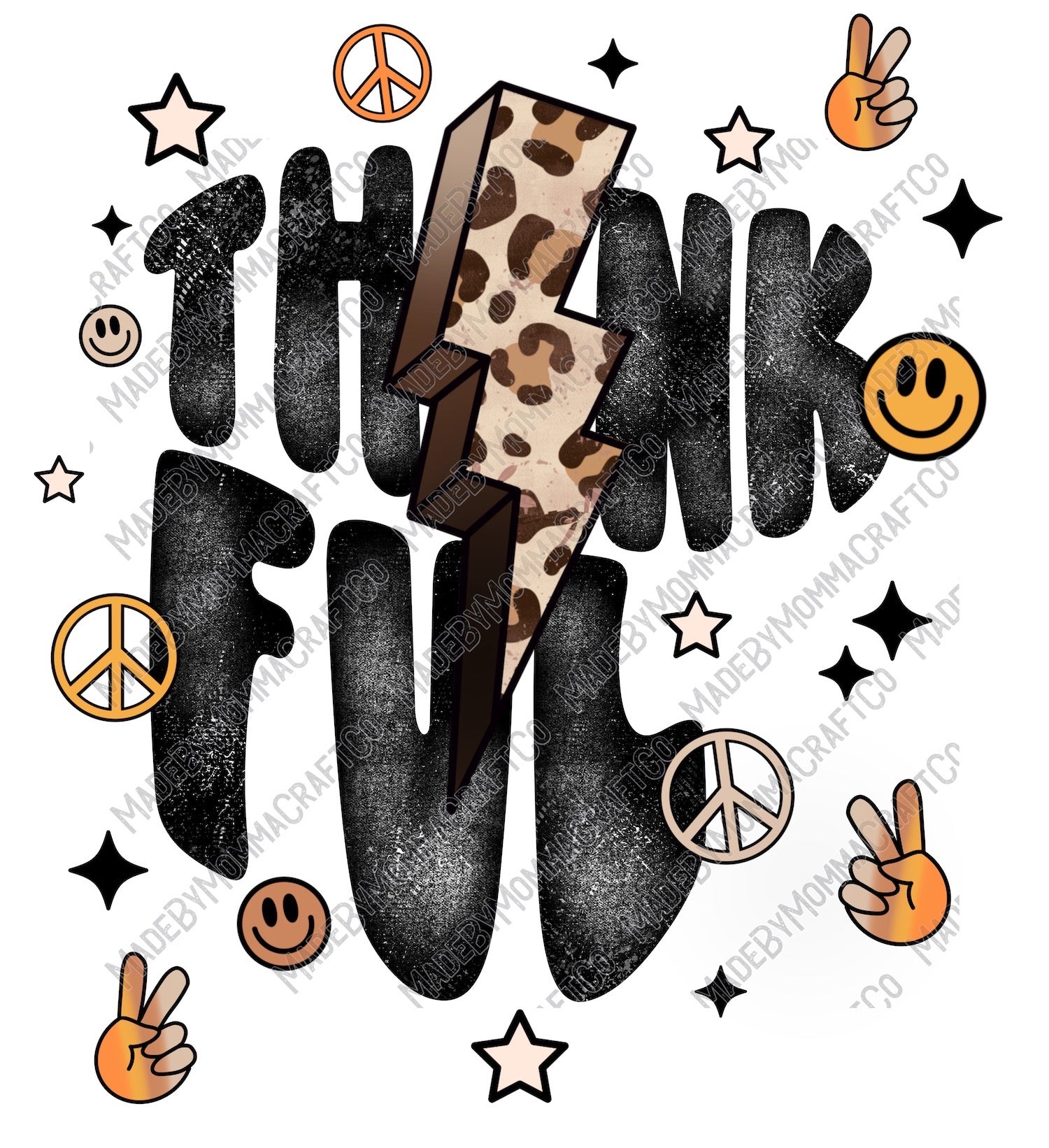 Thankful - Fall - Cheat Clear Waterslide™ or White Cast Sticker