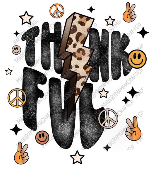 Thankful - Fall - Cheat Clear Waterslide™ or Cheat Clear Sticker Decal