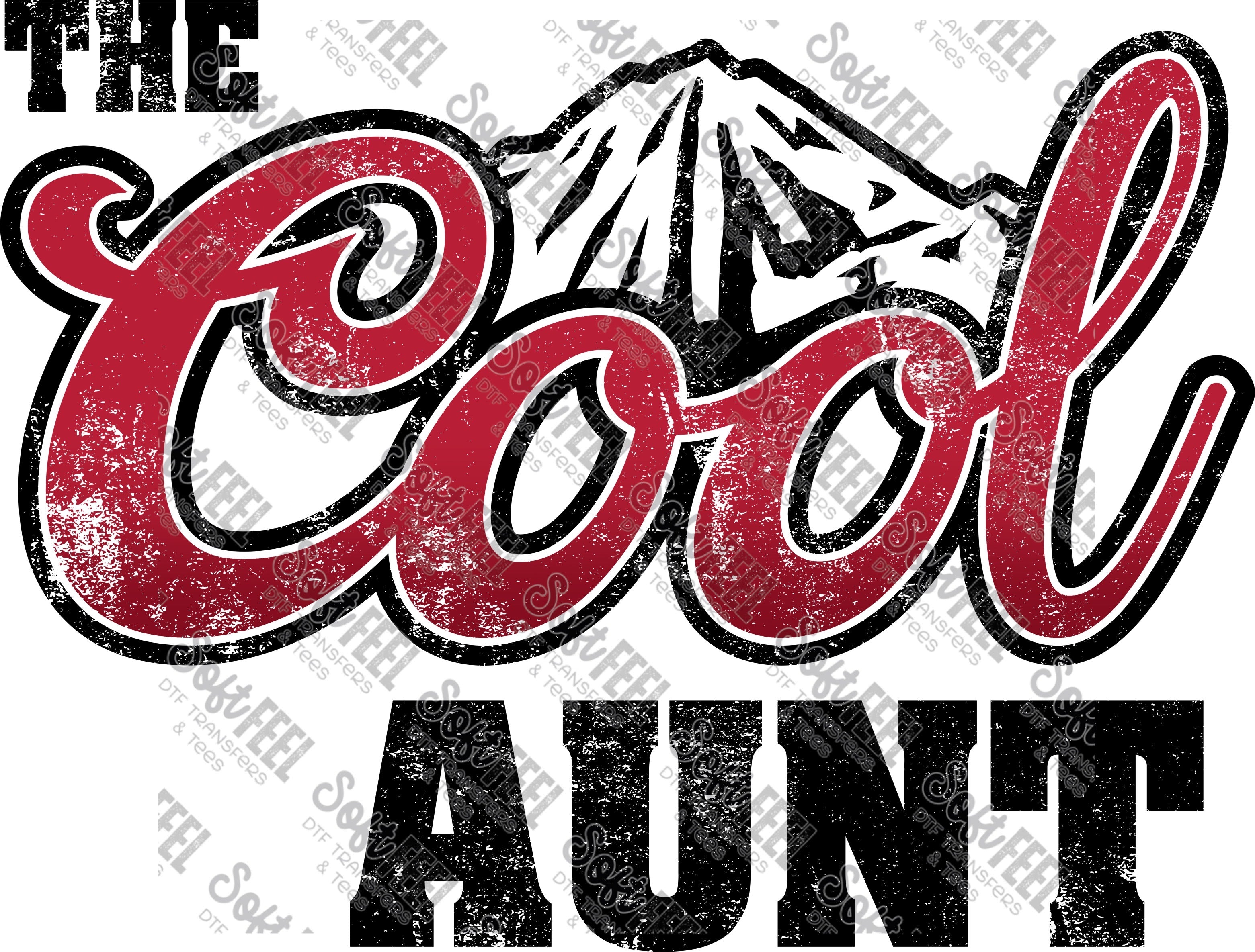 The Cool Aunt - Women&#39;s / Country - Direct To Film Transfer / DTF - Heat Press Clothing Transfer