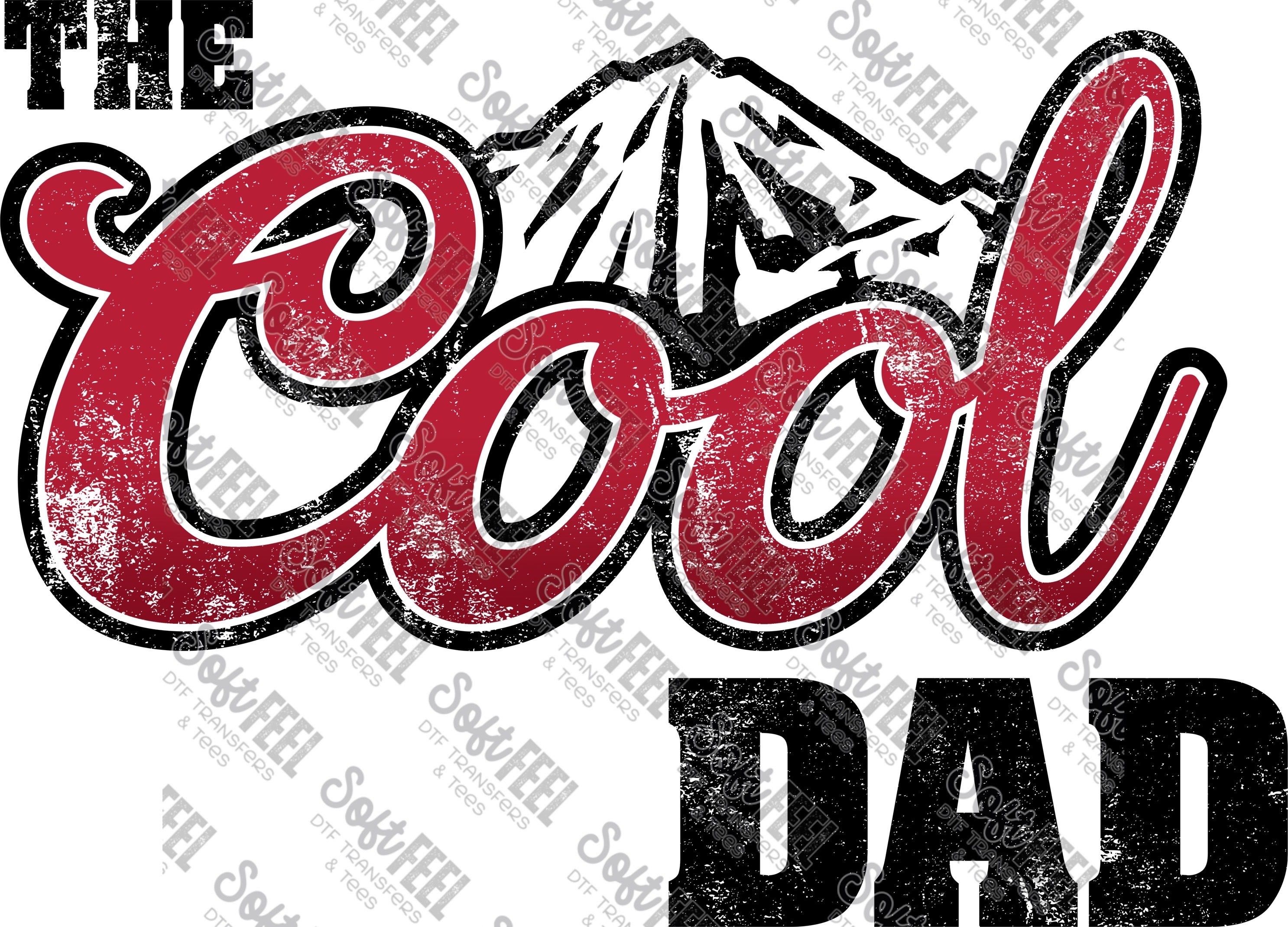 The Cool Dad - Men&#39;s / Country - Direct To Film Transfer / DTF - Heat Press Clothing Transfer