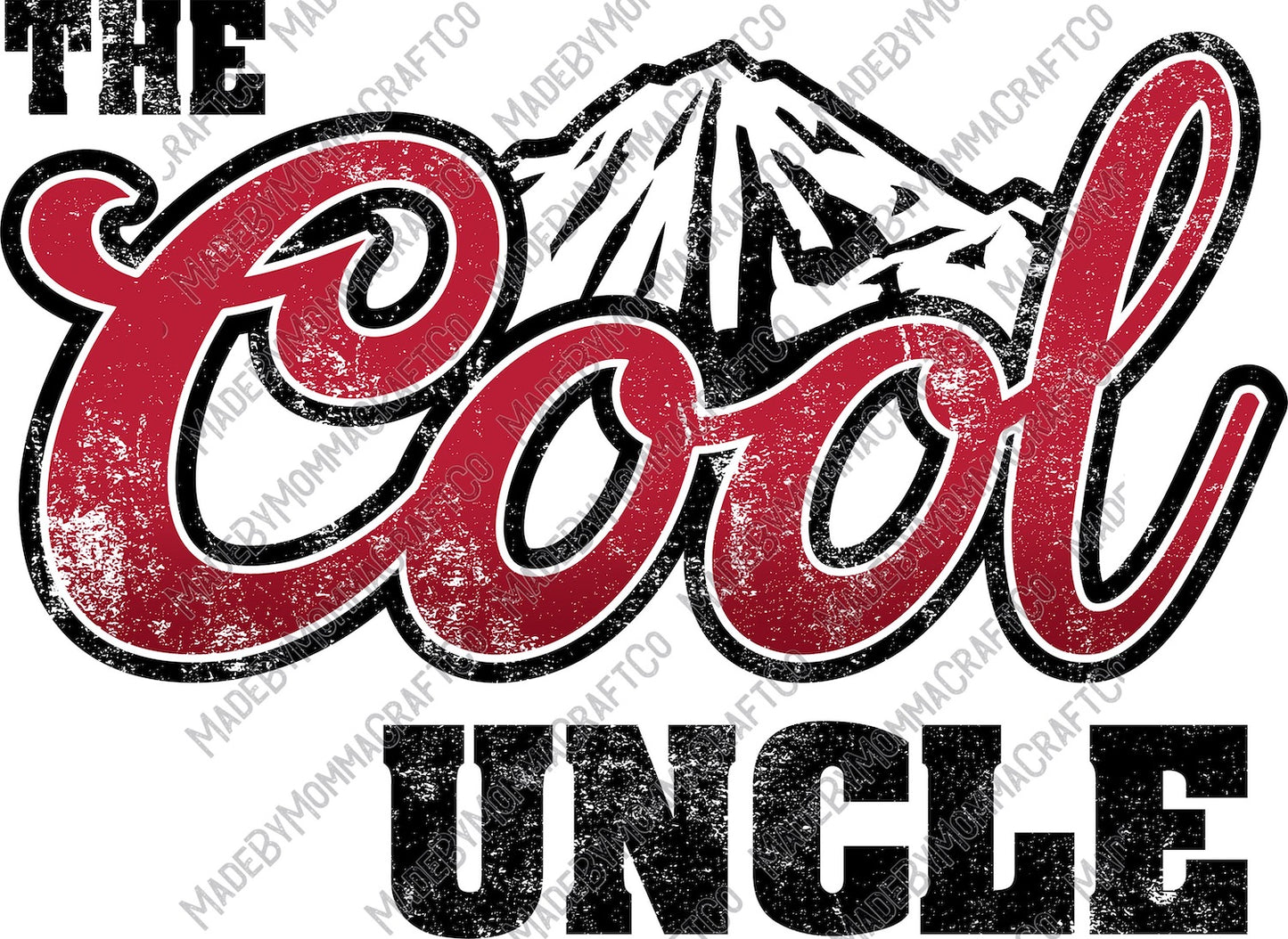 The Cool Uncle - Country Western - Cheat Clear Waterslide™ or White Cast Sticker