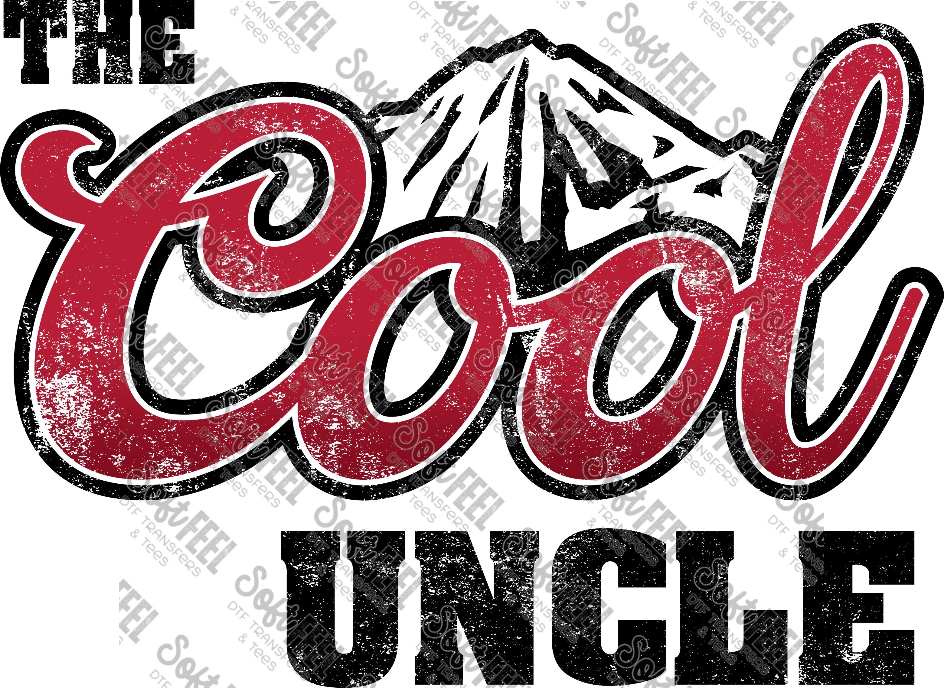 The Cool Uncle - Men&#39;s / Country - Direct To Film Transfer / DTF - Heat Press Clothing Transfer