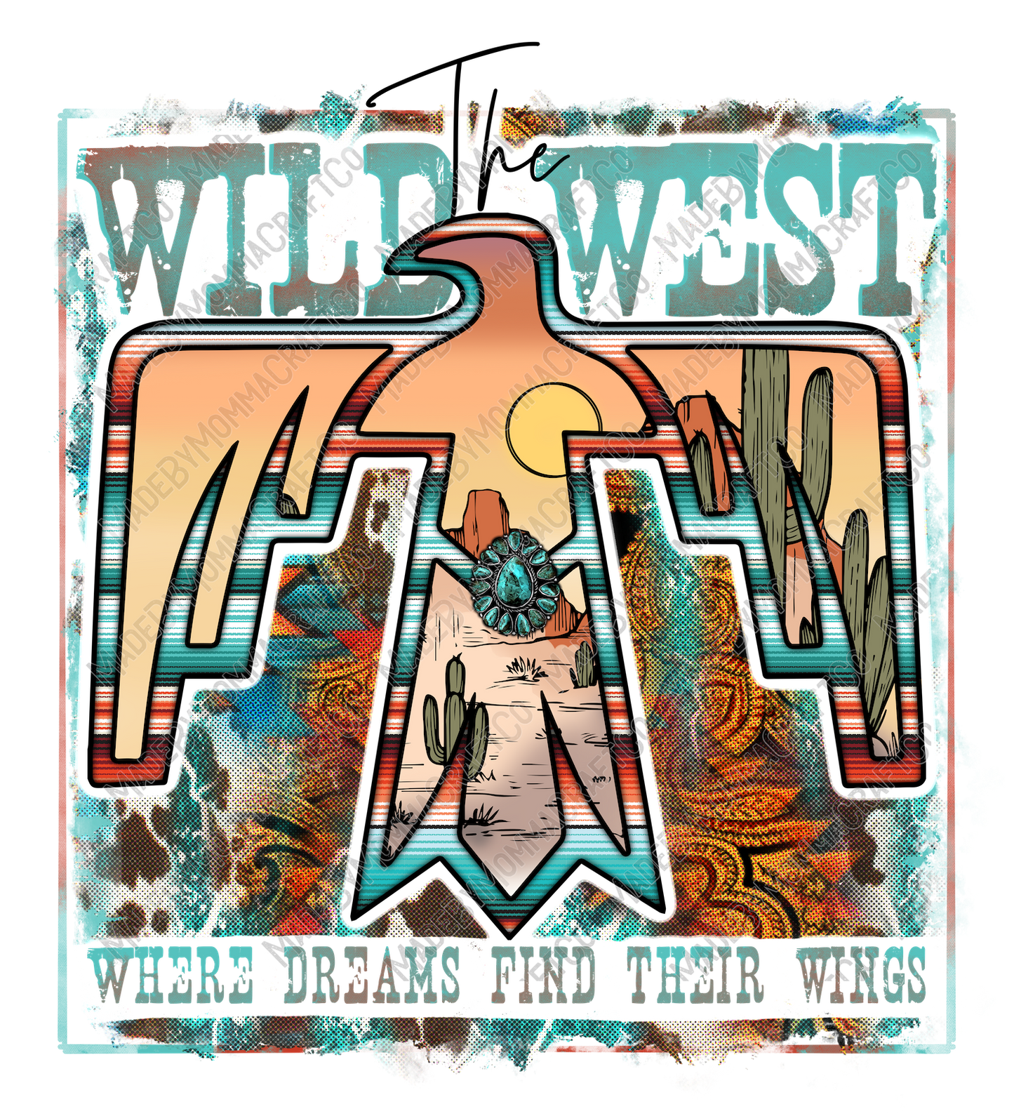 The Wild West - Country Western - Cheat Clear Waterslide™ or White Cast Sticker