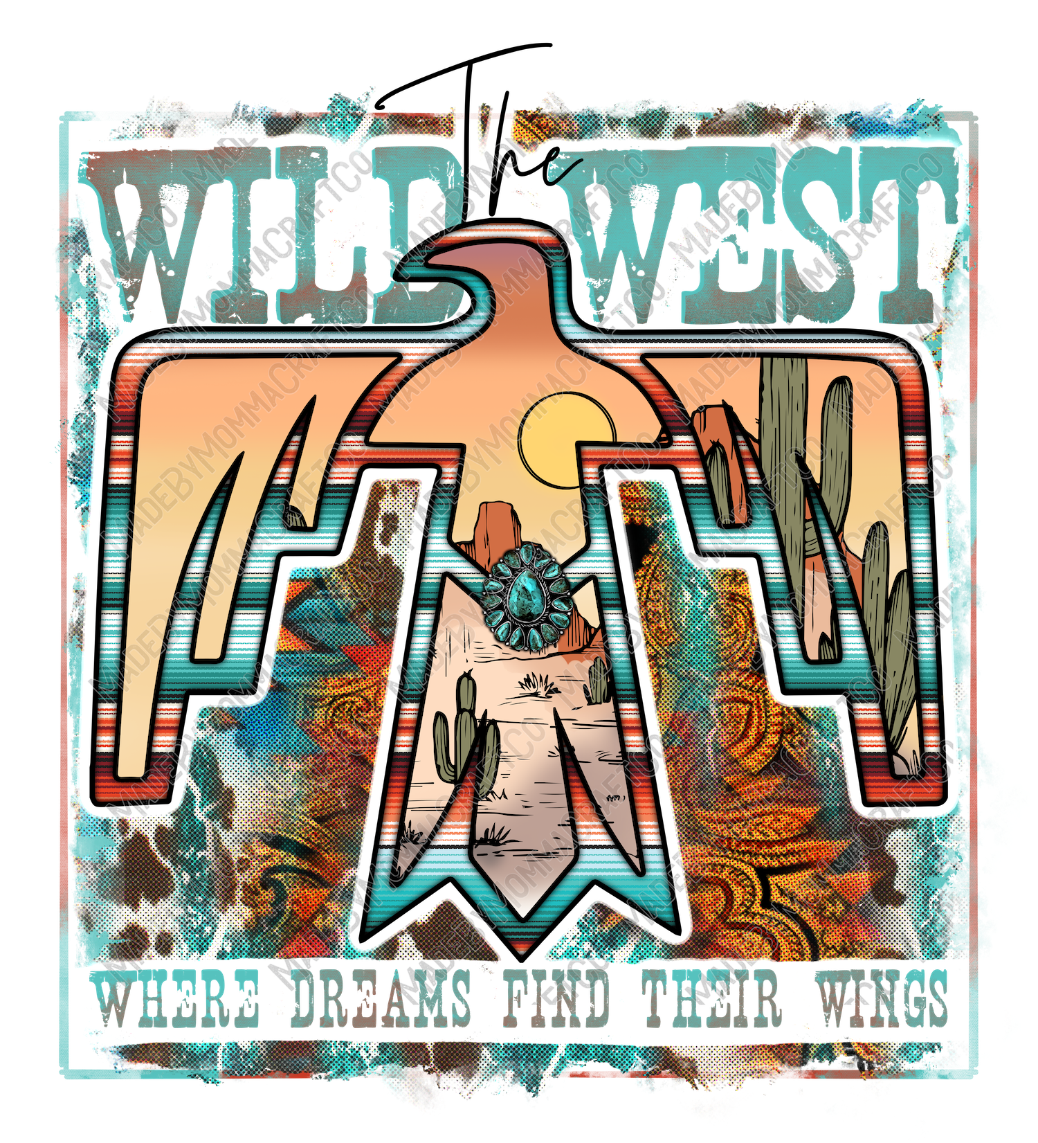 The Wild West - Country Western - Cheat Clear Waterslide™ or White Cast Sticker