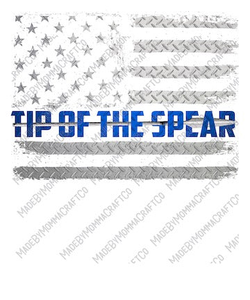 Tip Of The Spear Blue - Occupations - Cheat Clear Waterslide™ or White Cast Sticker