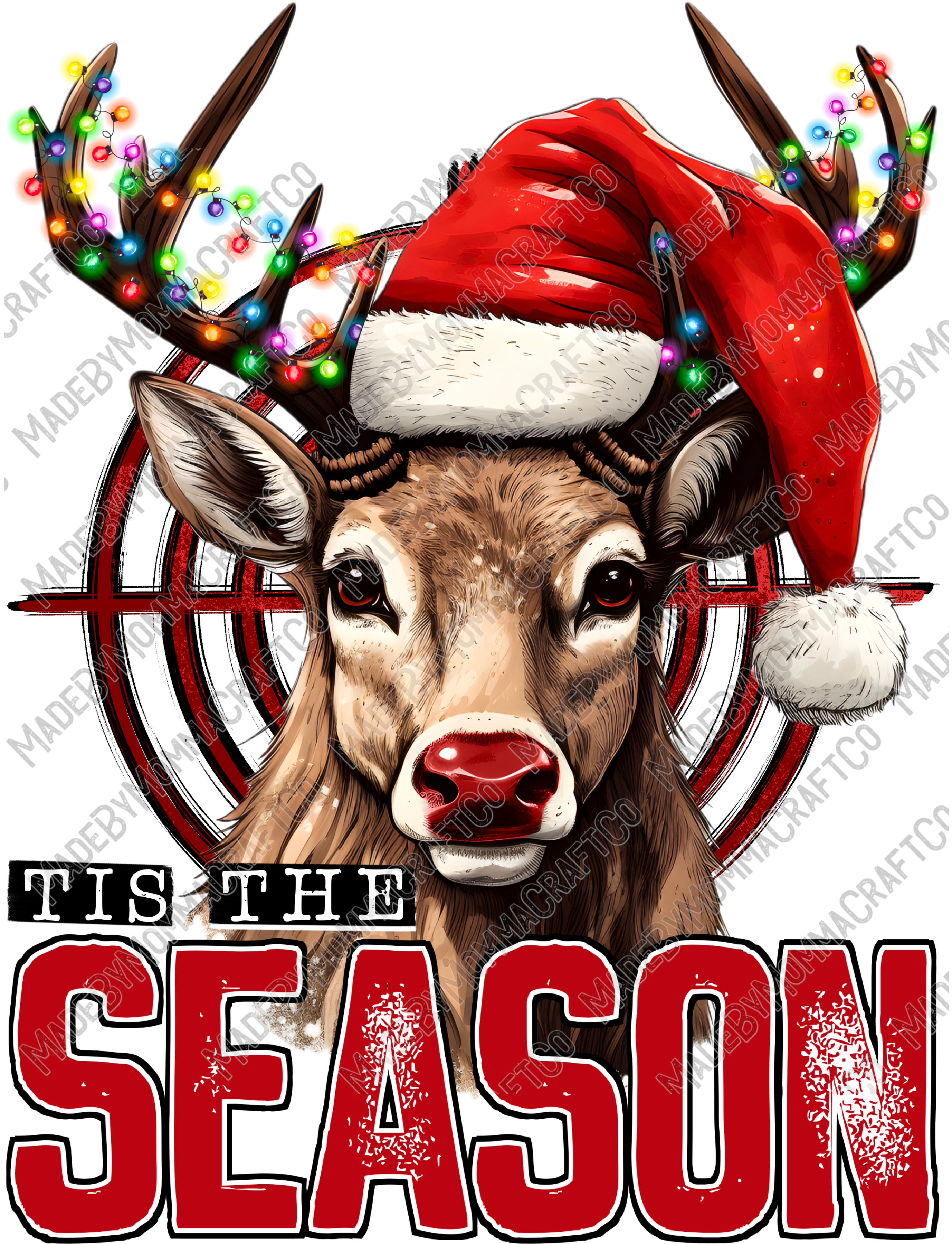 Tis The Season Hunting - Christmas - Cheat Clear Waterslide™ or White Cast Sticker