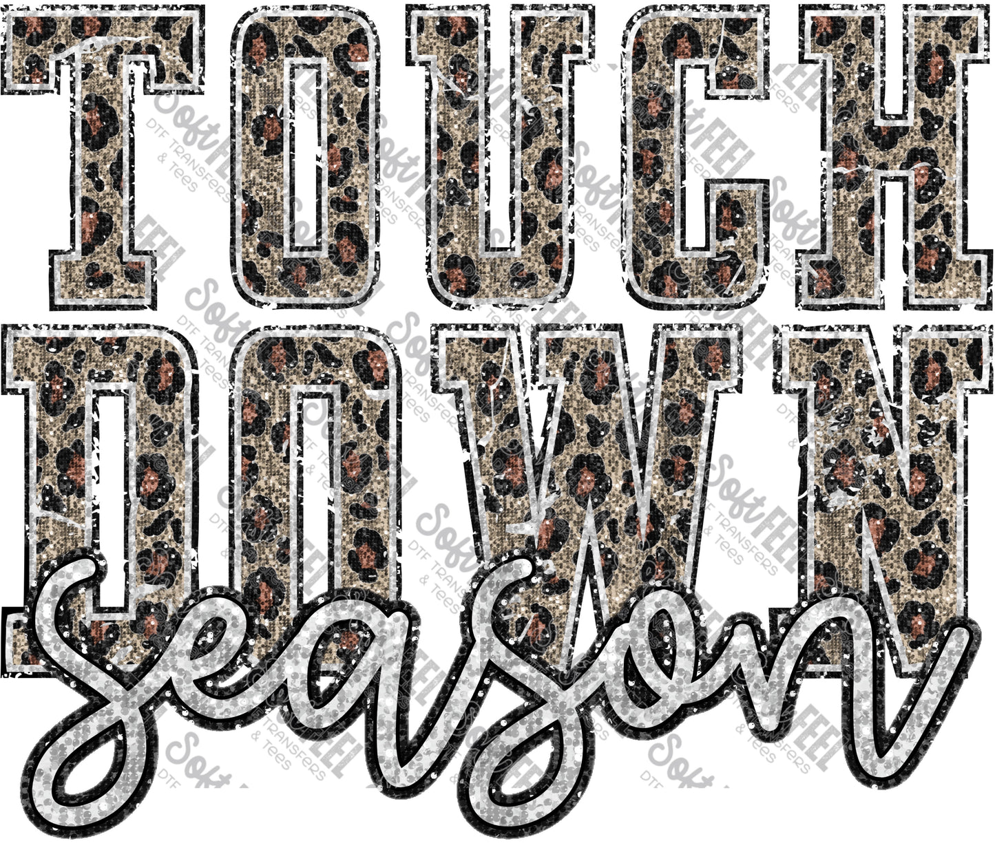 Touch Down Season - Sports - Direct To Film Transfer / DTF - Heat Press Clothing Transfer