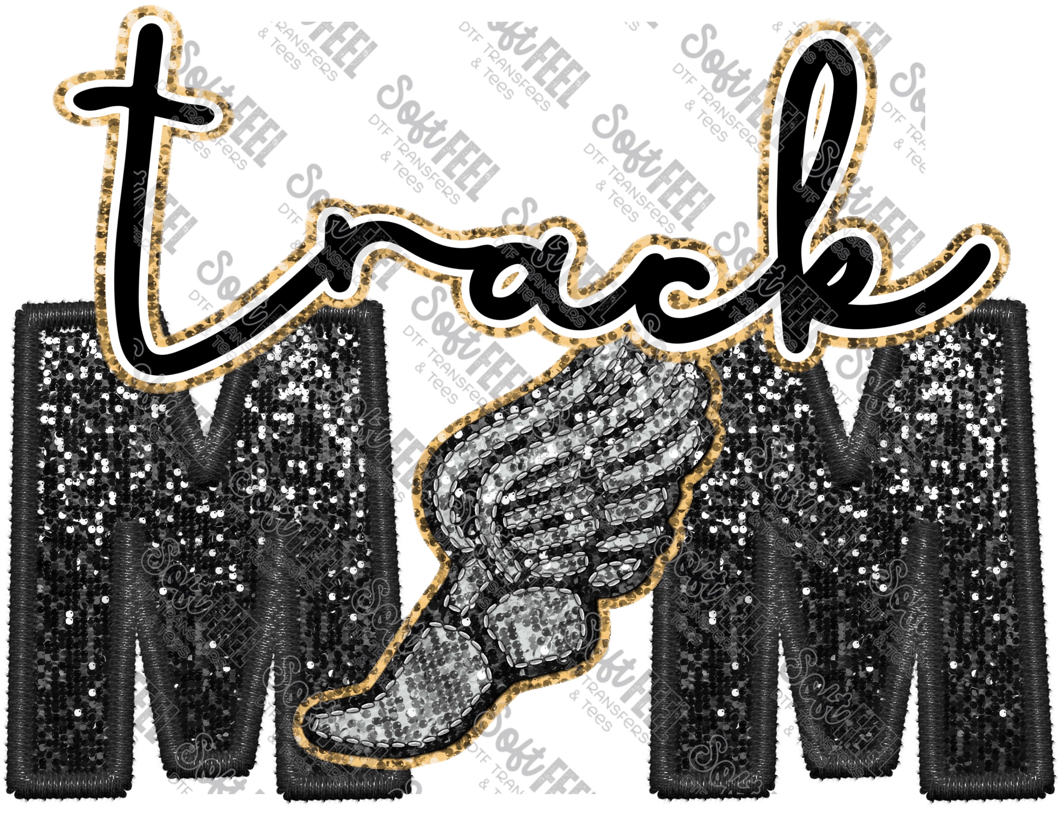 Track Mom - Women&#39;s - Direct To Film Transfer / DTF - Heat Press Clothing Transfer