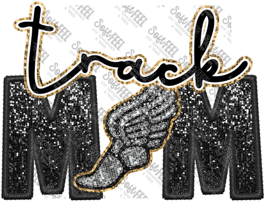 Track Mom - Women's - Direct To Film Transfer / DTF - Heat Press Clothing Transfer