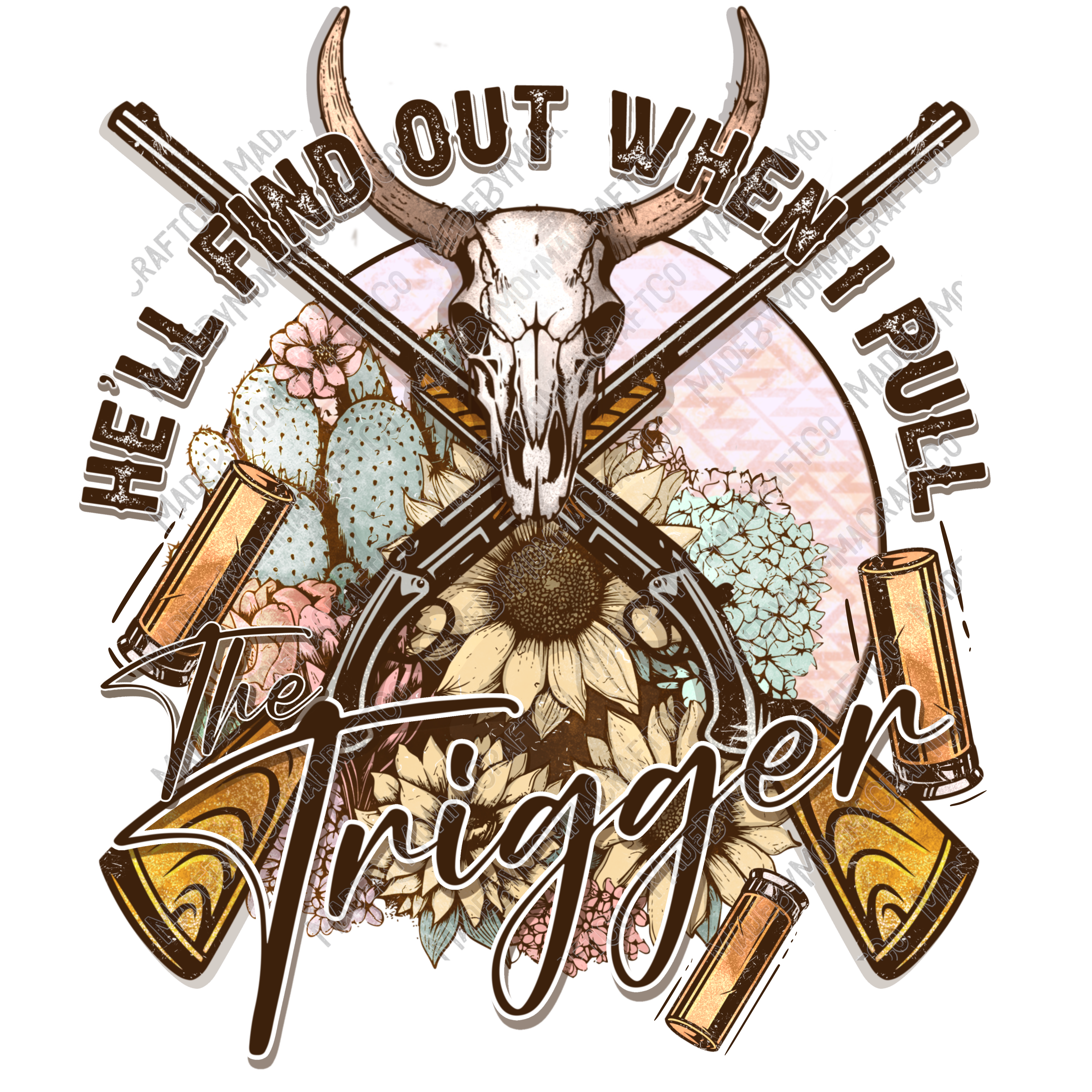 Trigger Country Western - Cheat Clear Waterslide™ or White Cast Sticker