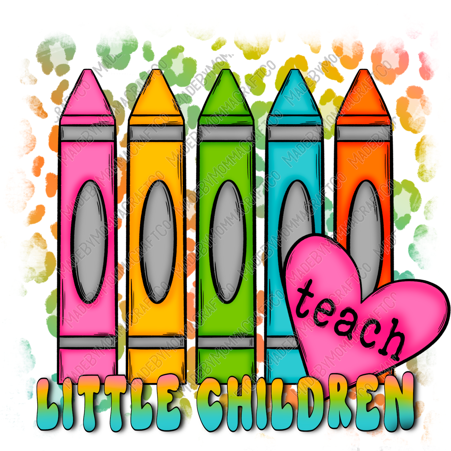 Teach Little Childeren - School - Cheat Clear Waterslide™ or White Cast Sticker