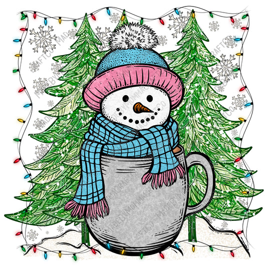 Snowman Mug - Christmas - Cheat Clear Waterslide™ or Cheat Clear Sticker Decal