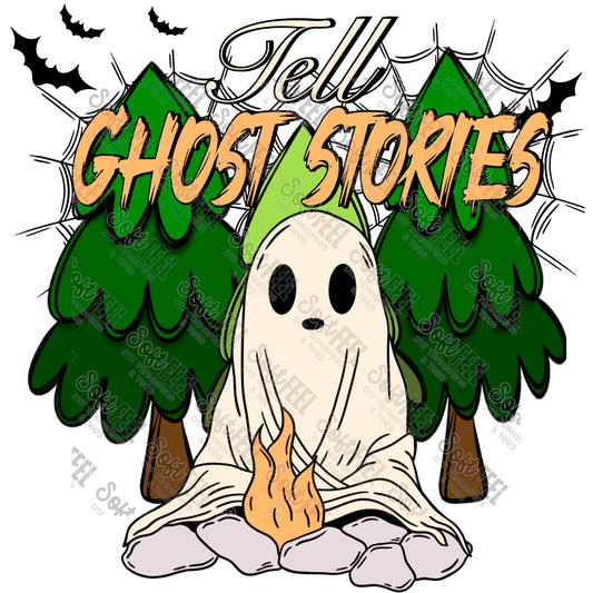 Tell Ghost Stories - Halloween - Direct To Film Transfer / DTF - Heat Press Clothing Transfer