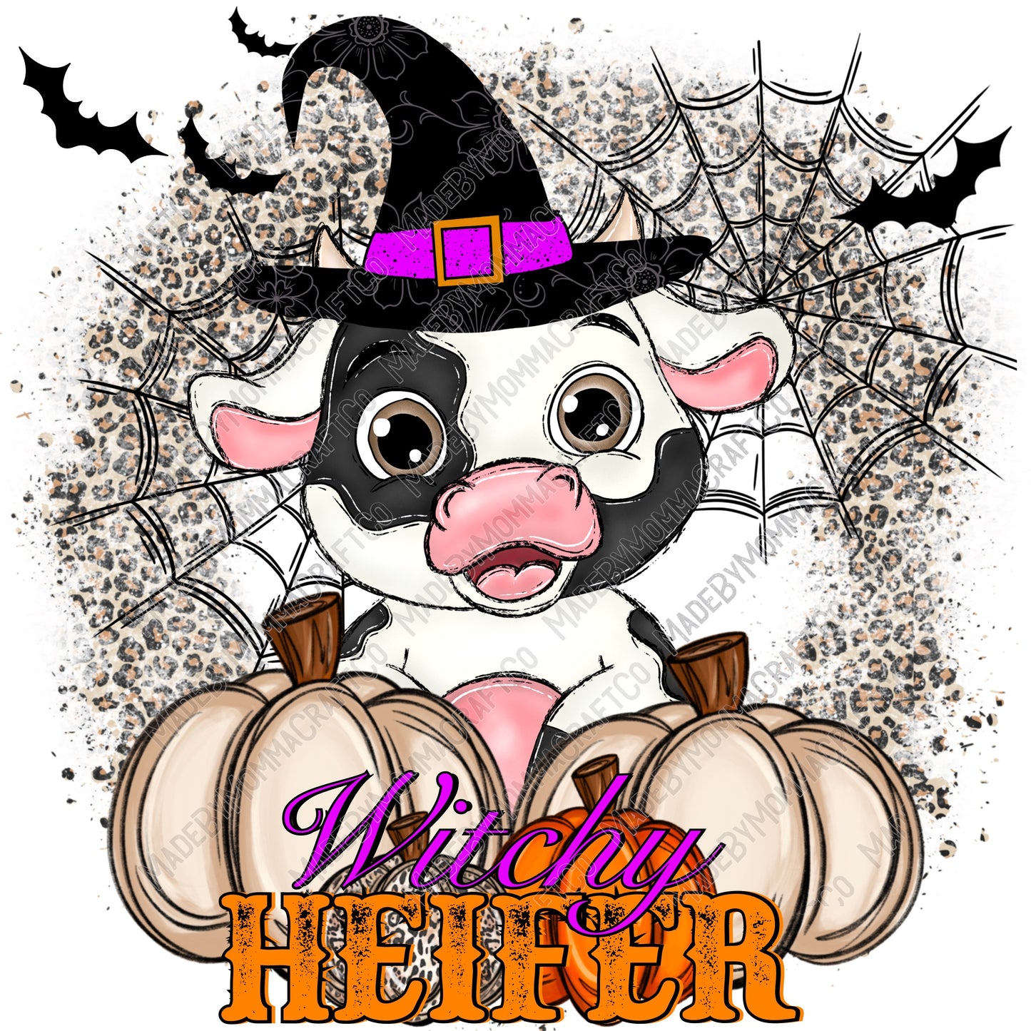 Witchy Heifer / Halloween Spooky  -Cheat Clear Waterslide™ or White Cast Sticker