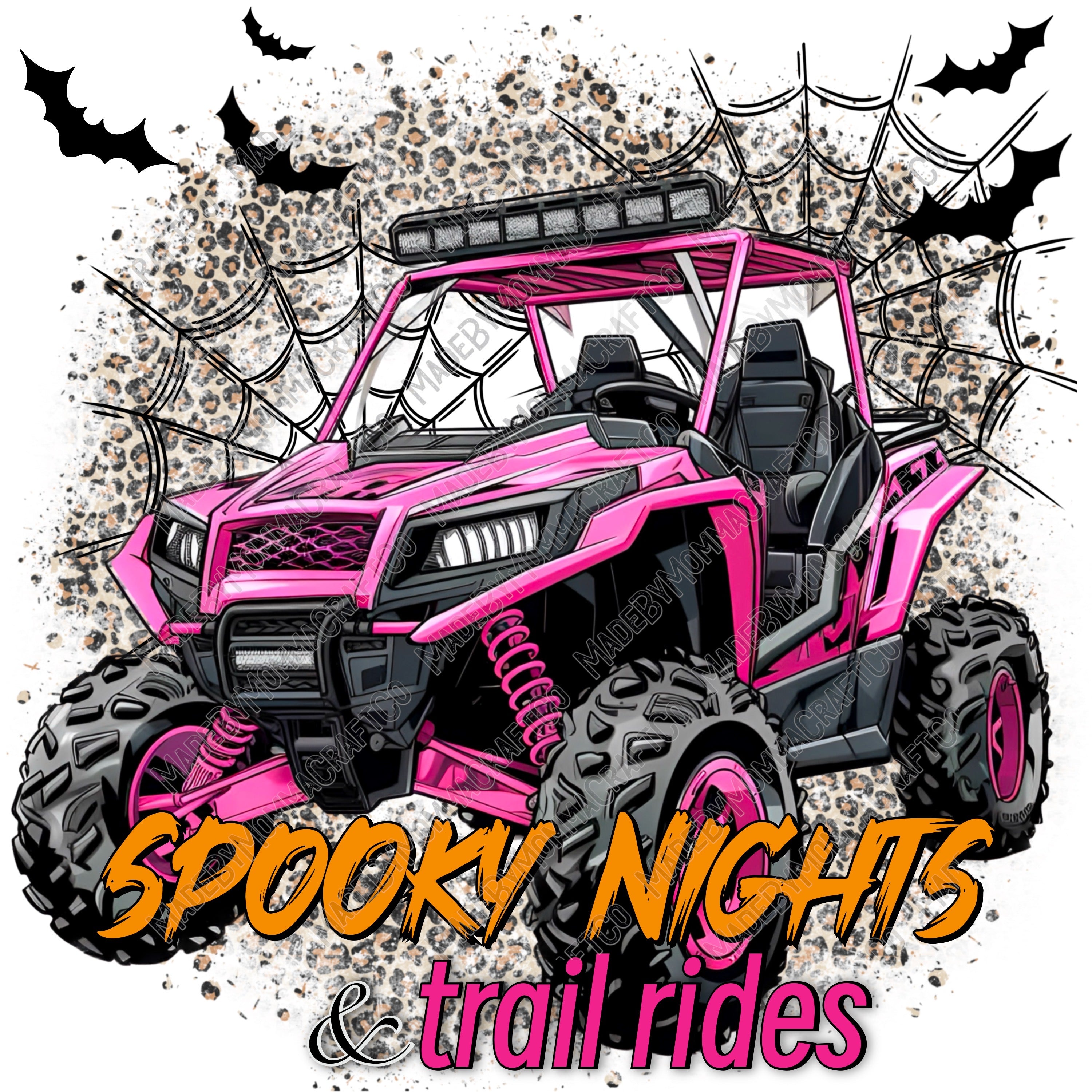 Spooky Nights and Trail Rides Side By Side ATV / Halloween Spooky  -Cheat Clear Waterslide™ or White Cast Sticker