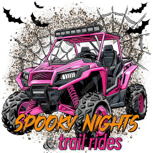 Spooky Nights and Trail Rides Side By Side ATV / Halloween Spooky  -Cheat Clear Waterslide™ or White Cast Sticker