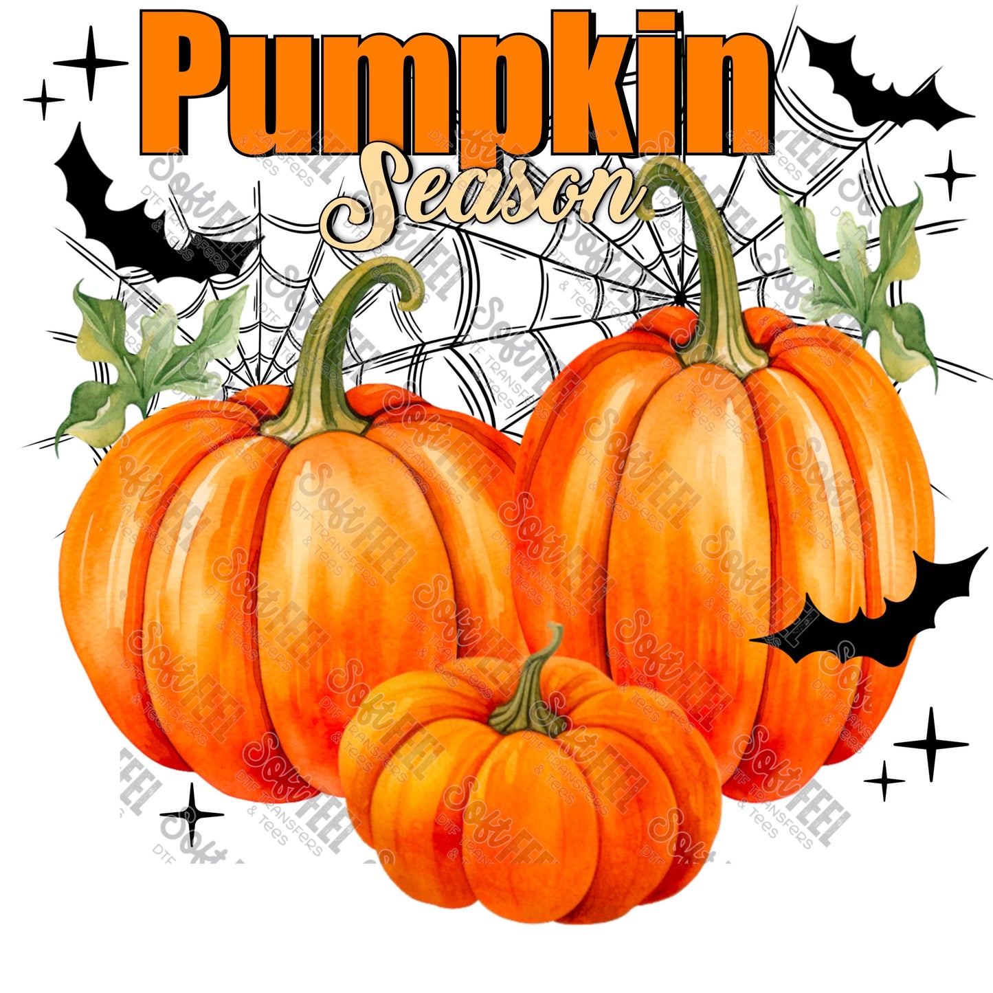 Pumpkin Season - Halloween / Fall - Direct To Film Transfer / DTF - Heat Press Clothing Transfer