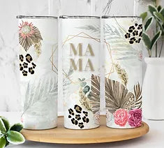 Mama Succulent - Mothers Day - Sublimation or Waterslide Wrap - 20oz and 30oz