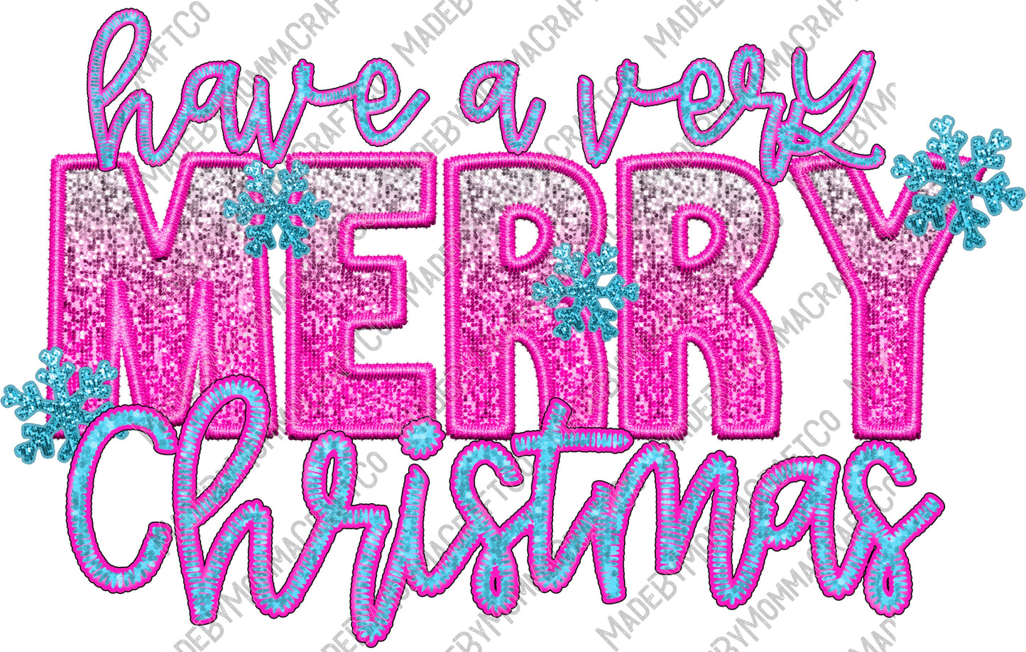 Very Merry - Christmas - Cheat Clear Waterslide™ or White Cast Sticker