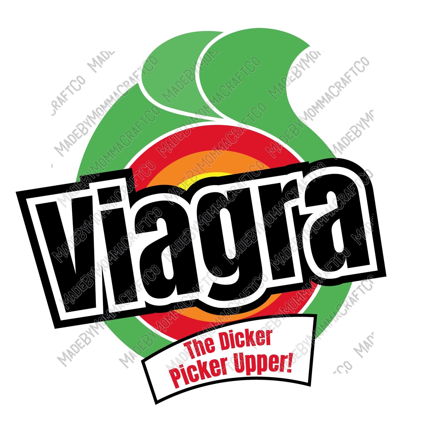 Viagra Funny - Adult Humor - Cheat Clear Waterslide™ or White Cast Sticker