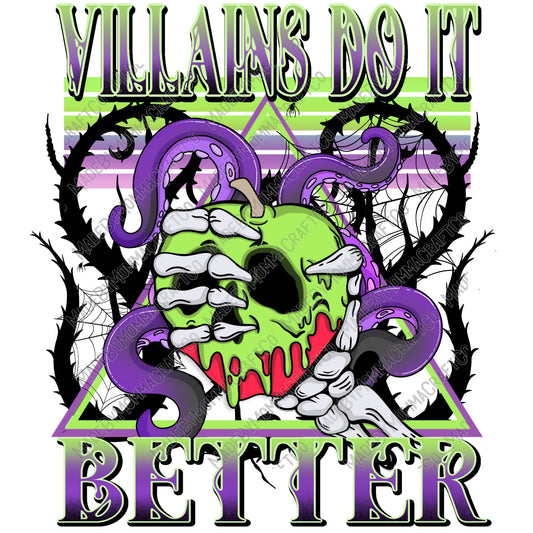 Villains Do It Better / Halloween Spooky  -Cheat Clear Waterslide™ or White Cast Sticker