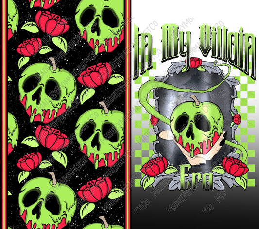 Villain Tumbler - Halloween - Sublimation or Waterslide Wrap - 20oz and 30oz