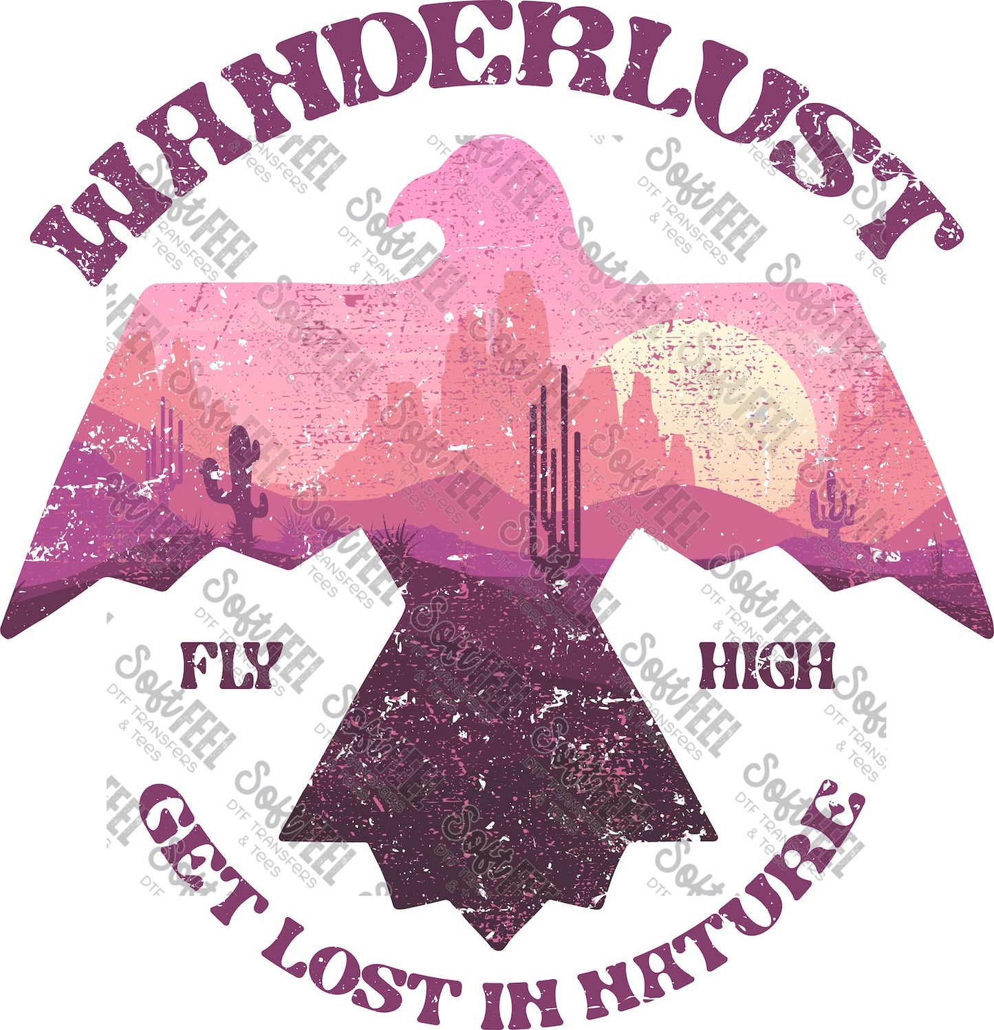 Wanderlust 2 - Country Western / Gypsy - Direct To Film Transfer / DTF - Heat Press Clothing Transfer