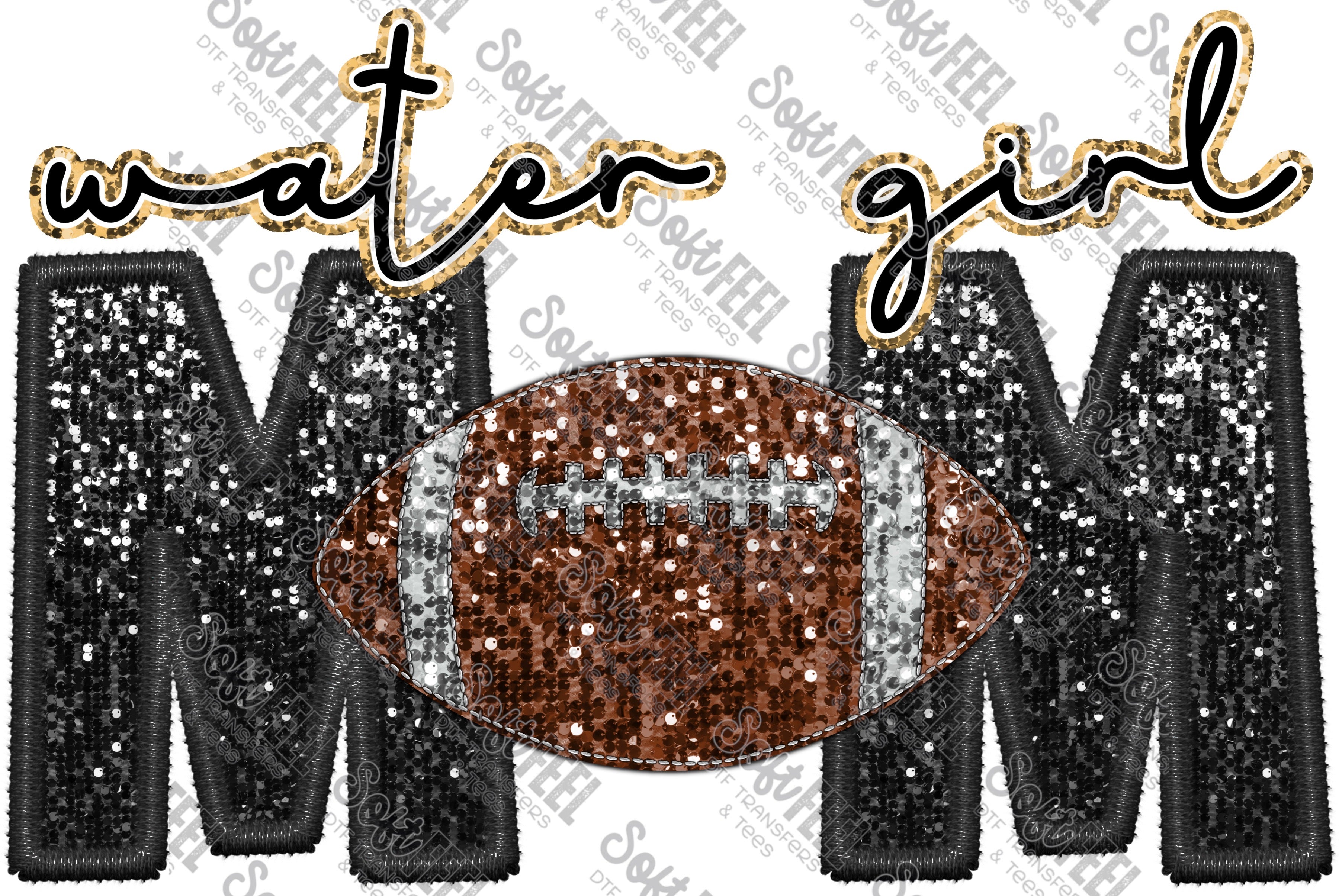 Water Girl Mom - Women&#39;s / Sports - Direct To Film Transfer / DTF - Heat Press Clothing Transfer
