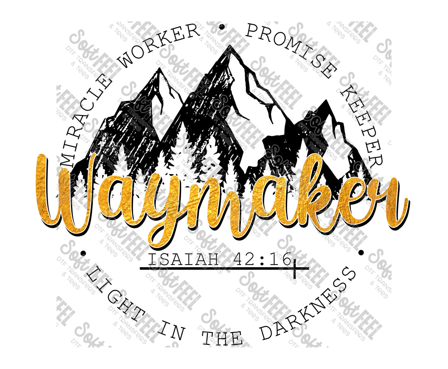 Waymaker - Christian - Direct To Film Transfer / DTF - Heat Press Clothing Transfer