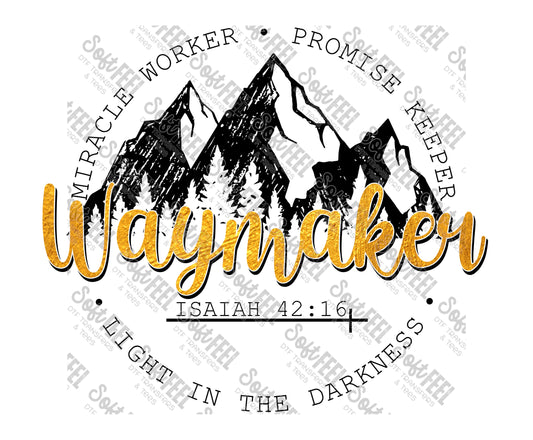 Waymaker - Christian - Direct To Film Transfer / DTF - Heat Press Clothing Transfer