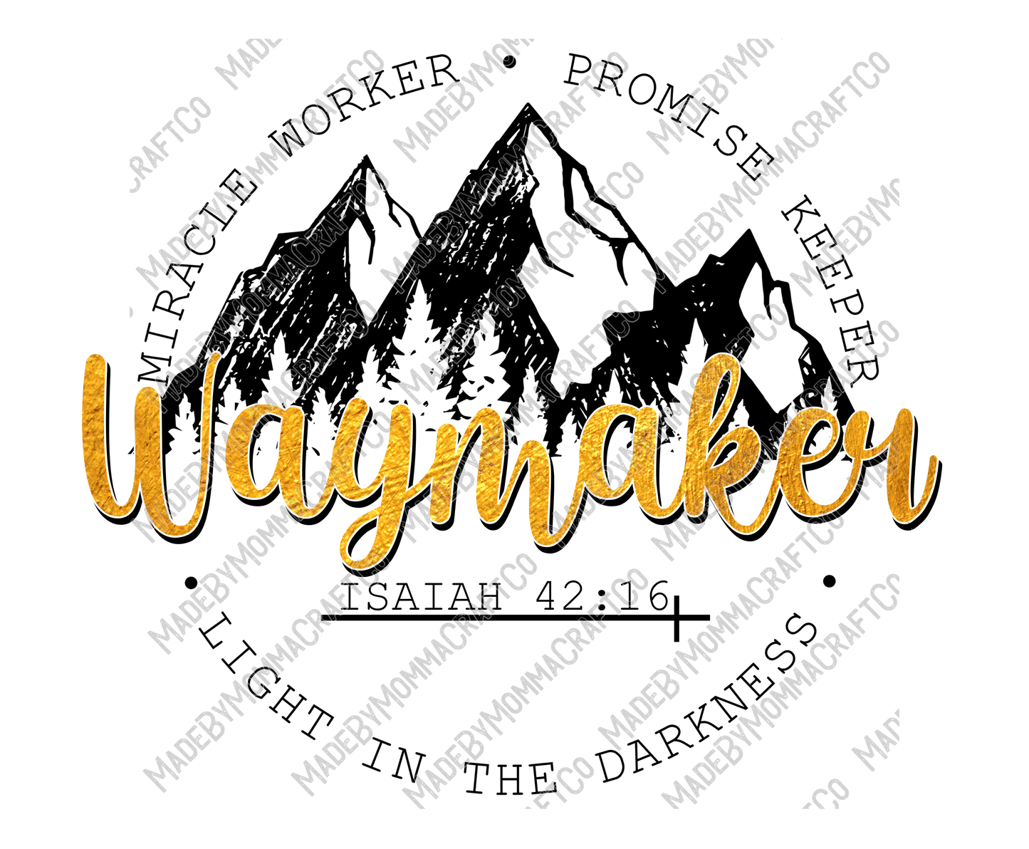 Waymaker - Country Western - Cheat Clear Waterslide™ or White Cast Sticker