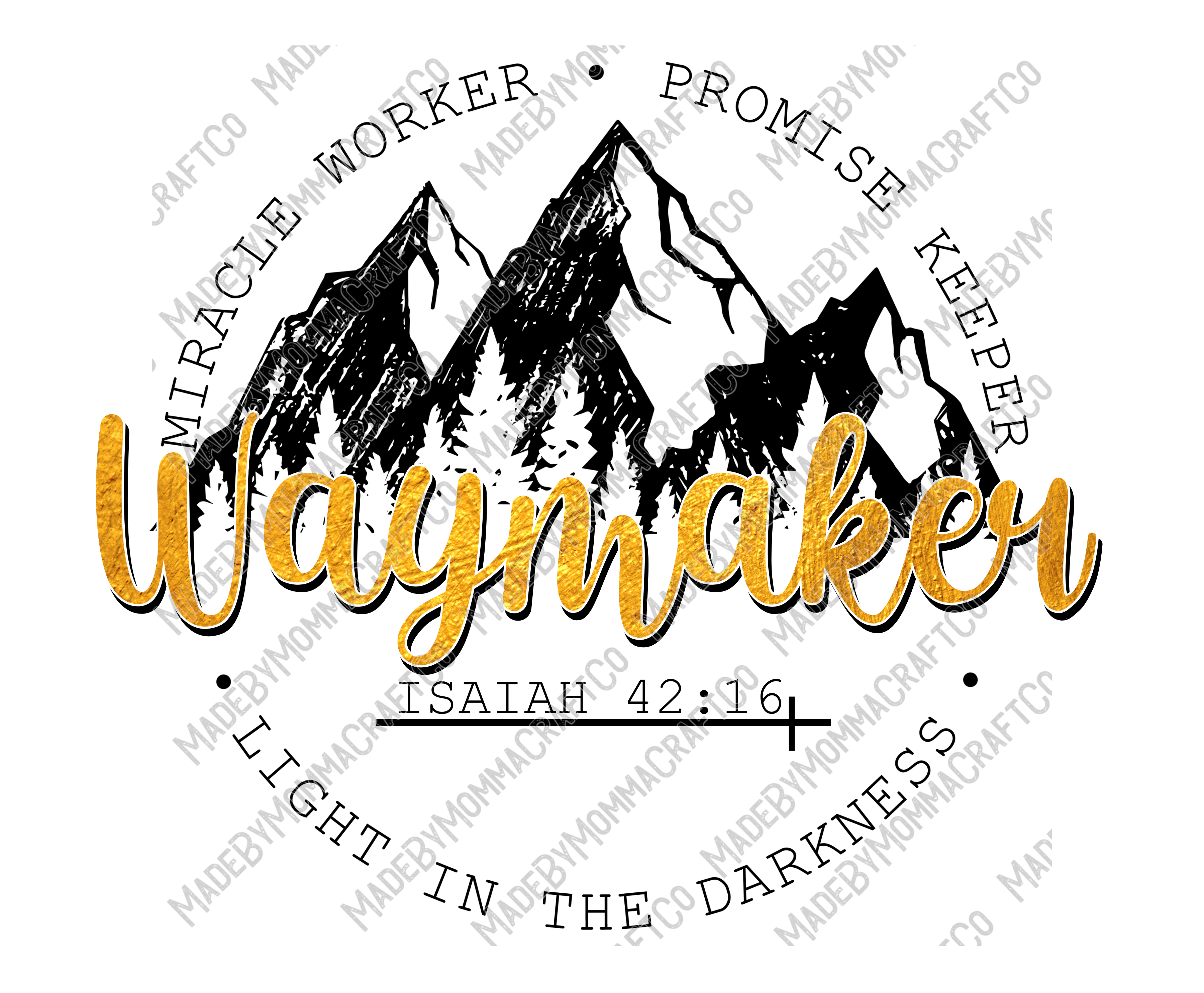 Waymaker - Country Western - Cheat Clear Waterslide™ or White Cast Sticker