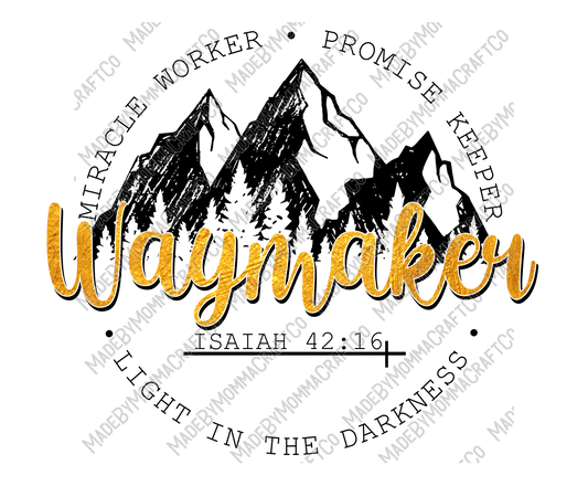 Waymaker - Country Western - Cheat Clear Waterslide™ or White Cast Sticker