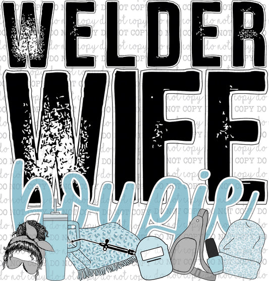 Welder Wife Bougie - Occupations / Women - Cheat Clear Waterslide™ or White Cast Sticker