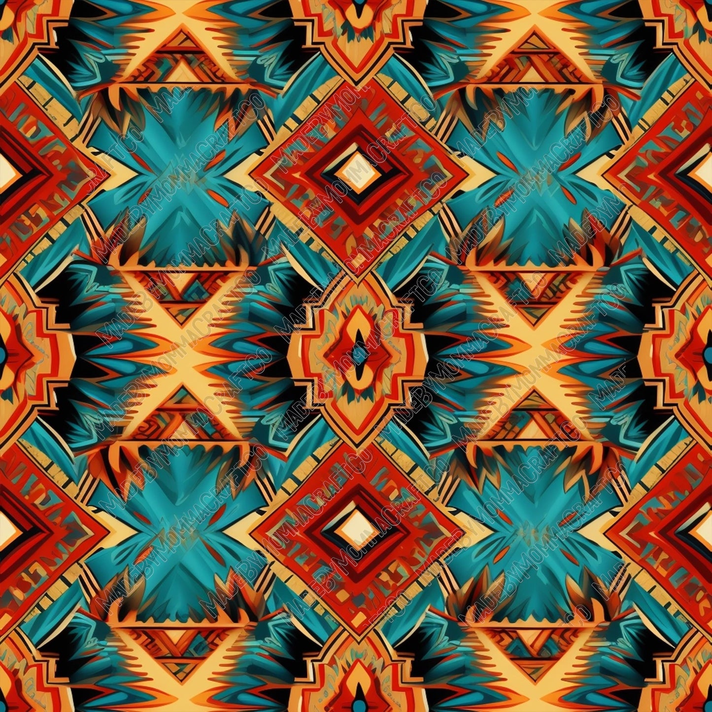 Western Aztec Texture 4 - Vinyl Or Waterslide Seamless Wrap – Made By ...