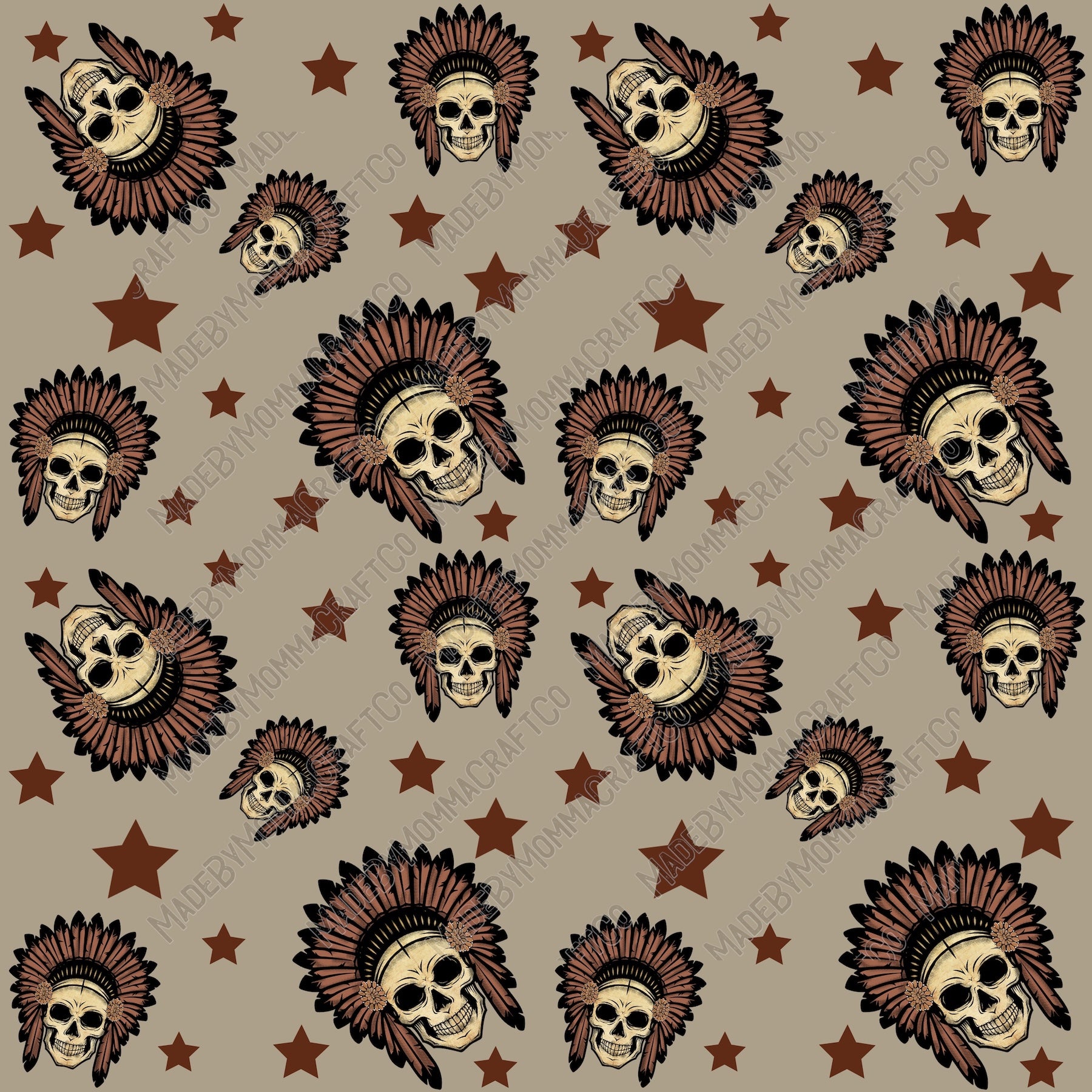 Western Cowboy Pattern 3 - Vinyl Or Waterslide Seamless Wrap
