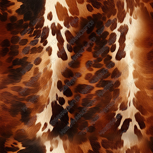 Western Spotted Hide 2 - Vinyl Or Waterslide Seamless Wrap