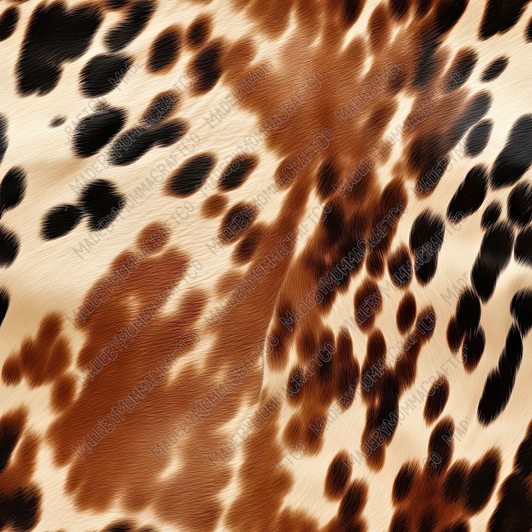 Western Spotted Hide 3 - Vinyl Or Waterslide Seamless Wrap