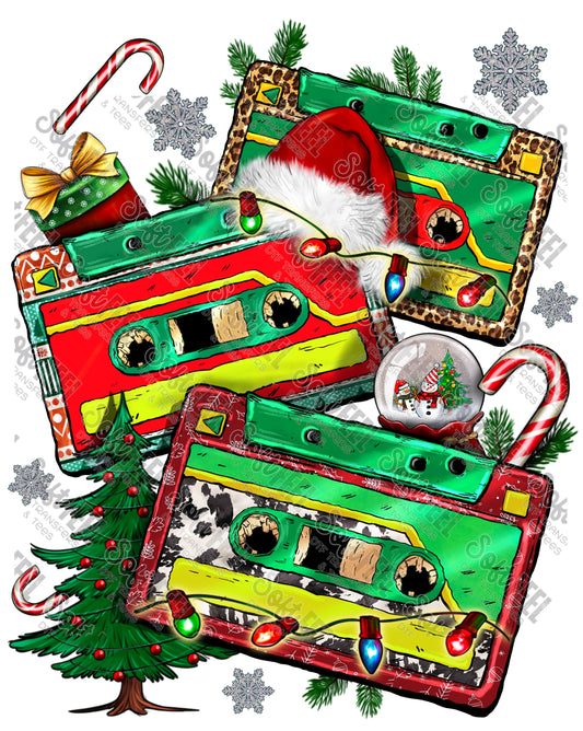 Western Christmas Cassette - Christmas - Direct To Film Transfer / DTF - Heat Press Clothing Transfer