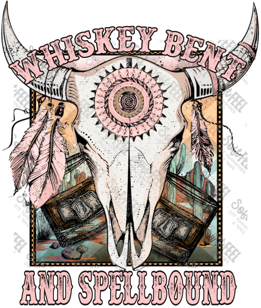 Whiskey Bent and Spellbound - Hippie / Western - Direct To Film Transfer / DTF - Heat Press Clothing Transfer