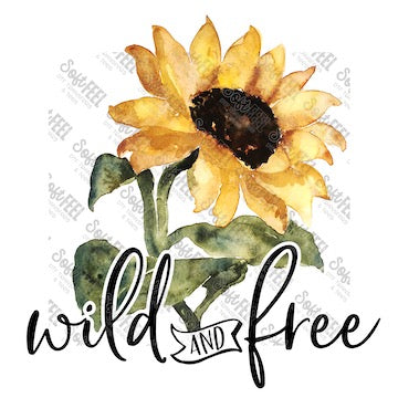 Wild and Free - Women&#39;s / Hippie Gypsy - Direct To Film Transfer / DTF - Heat Press Clothing Transfer