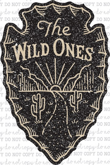 Wild Ones Arrowhead - Country Western - Cheat Clear Waterslide™ or White Cast Sticker