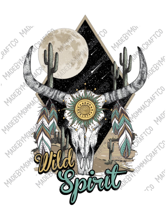 Wild Spirit Teal - Country Western - Cheat Clear Waterslide™ or White Cast Sticker