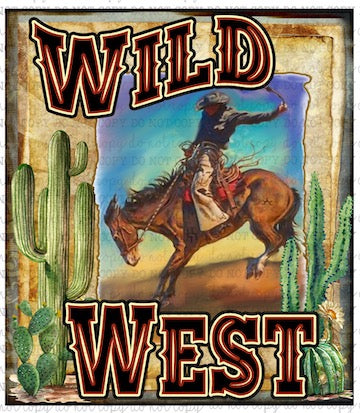 Wild West Vintage - Country Western - Cheat Clear Waterslide™ or White Cast Sticker