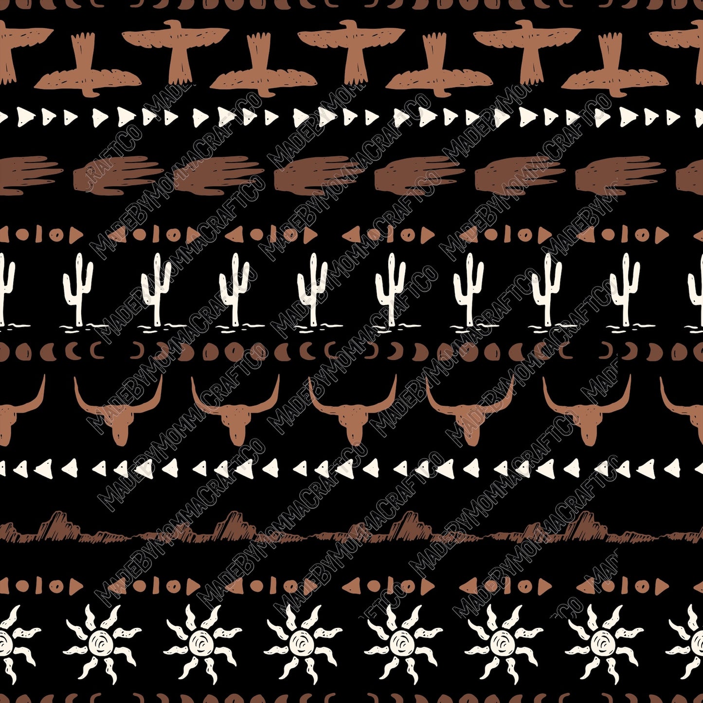 WildWest Pattern 7 - Vinyl Or Waterslide Seamless Wrap