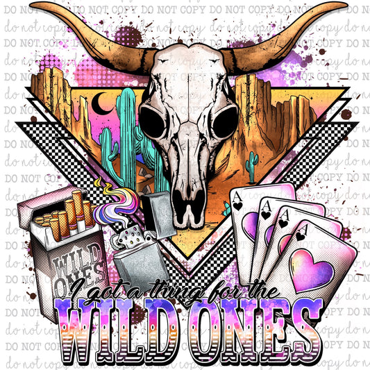 Wild Ones Skull - Country Western - Cheat Clear Waterslide™ or Cheat Clear Sticker Decal