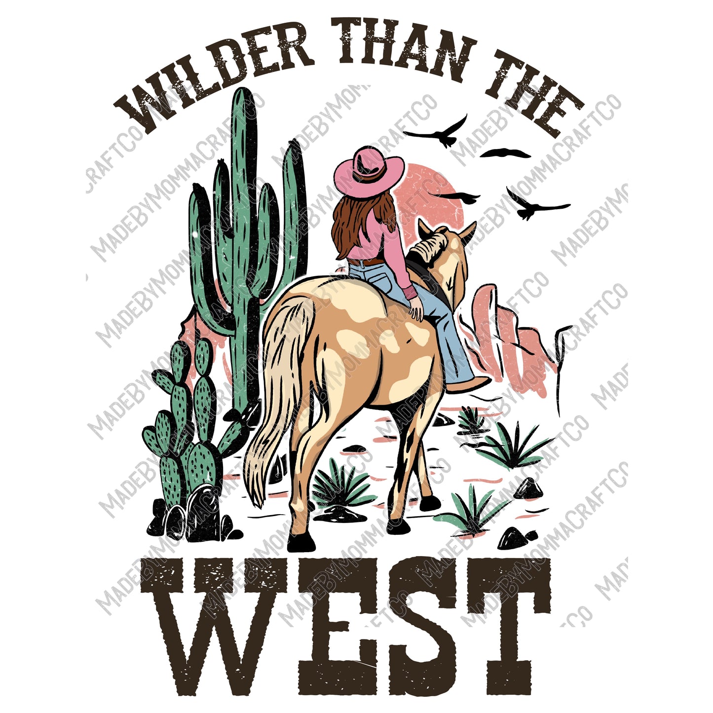 Wilder Than The West Country Western - Cheat Clear Waterslide™ or White Cast Sticker